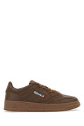 Dark Brown Leather Medalist Sneakers 1