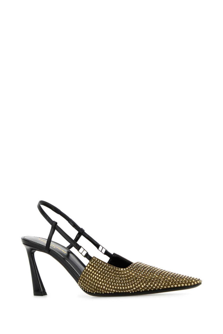 Black Embellished Andree Pumps 2