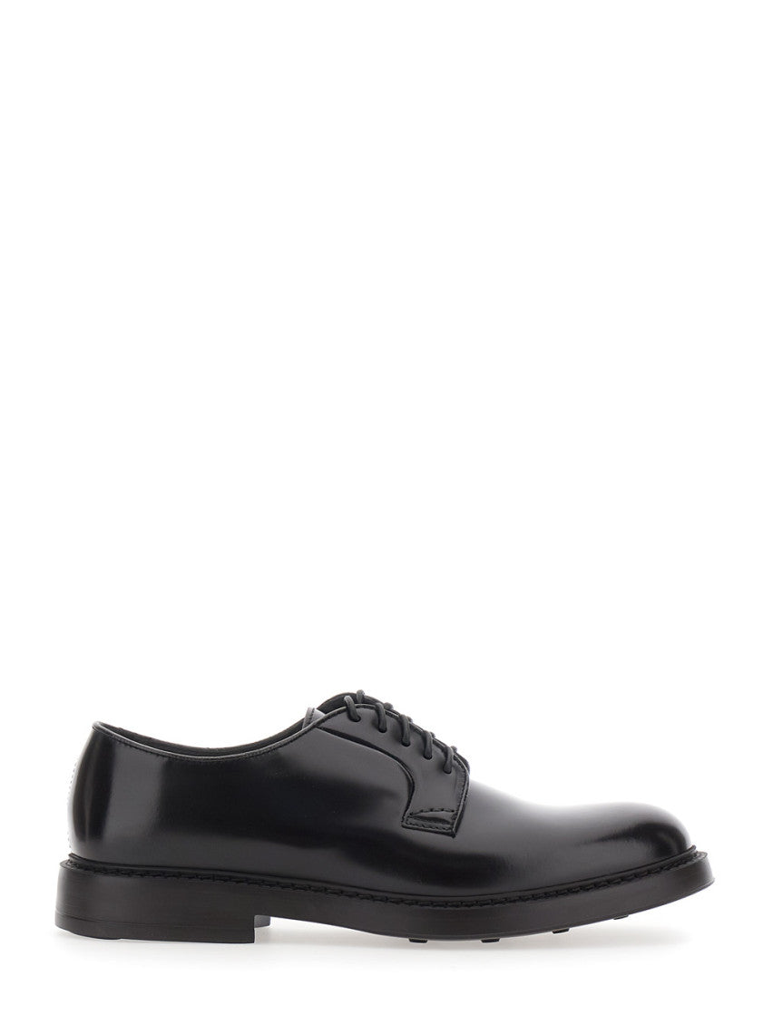 Black Leather Lace Up Shoes 1