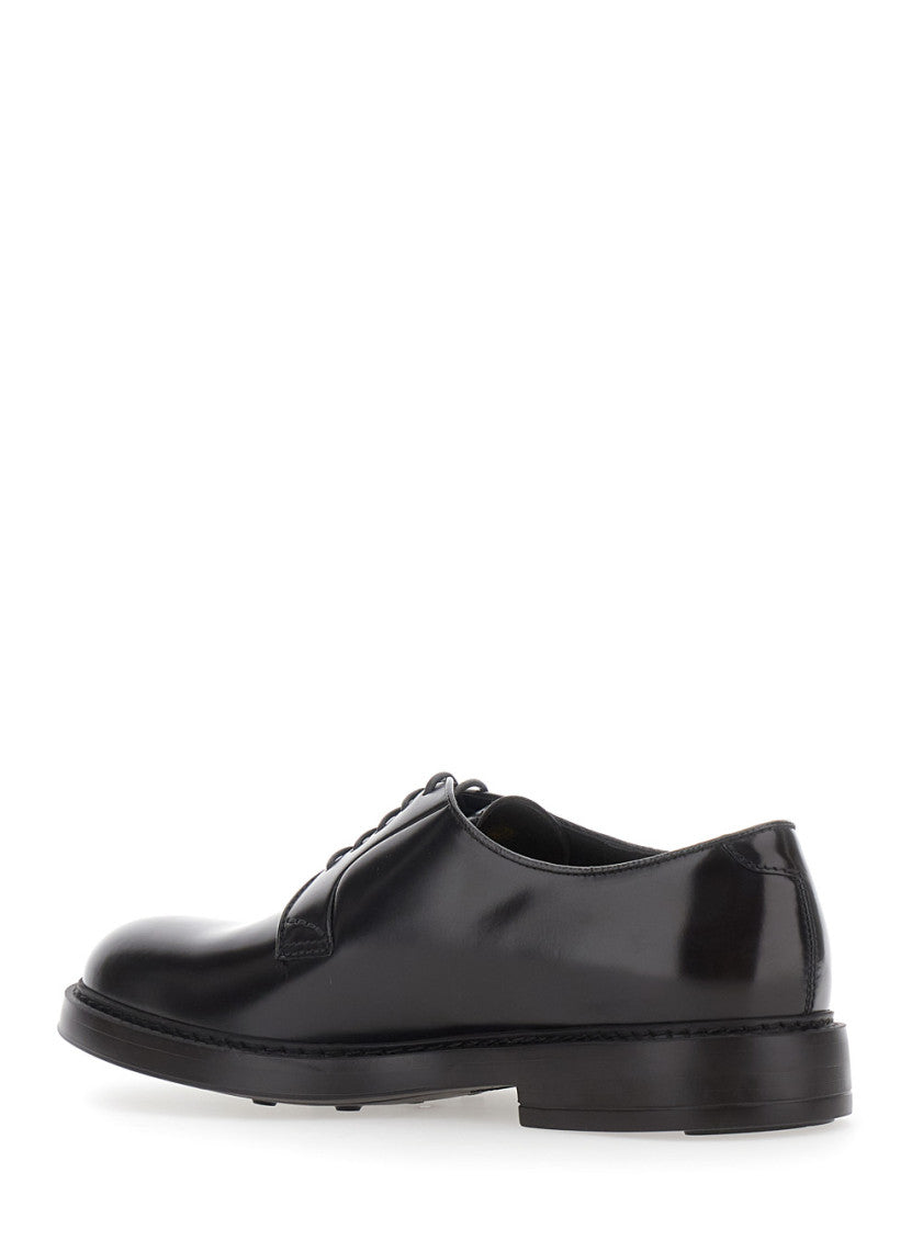 Black Leather Lace Up Shoes 3