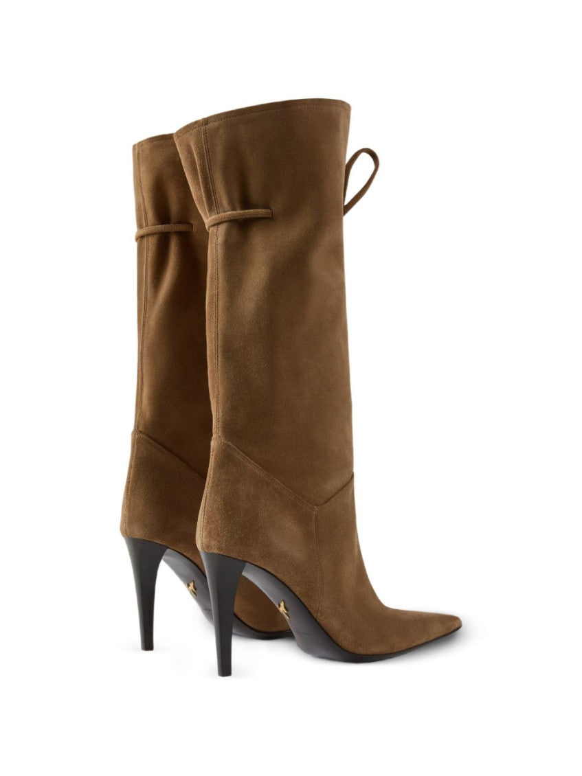 Brown Midi-90 Suede Boots 4