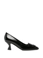Black Buckle-detail Pumps 1