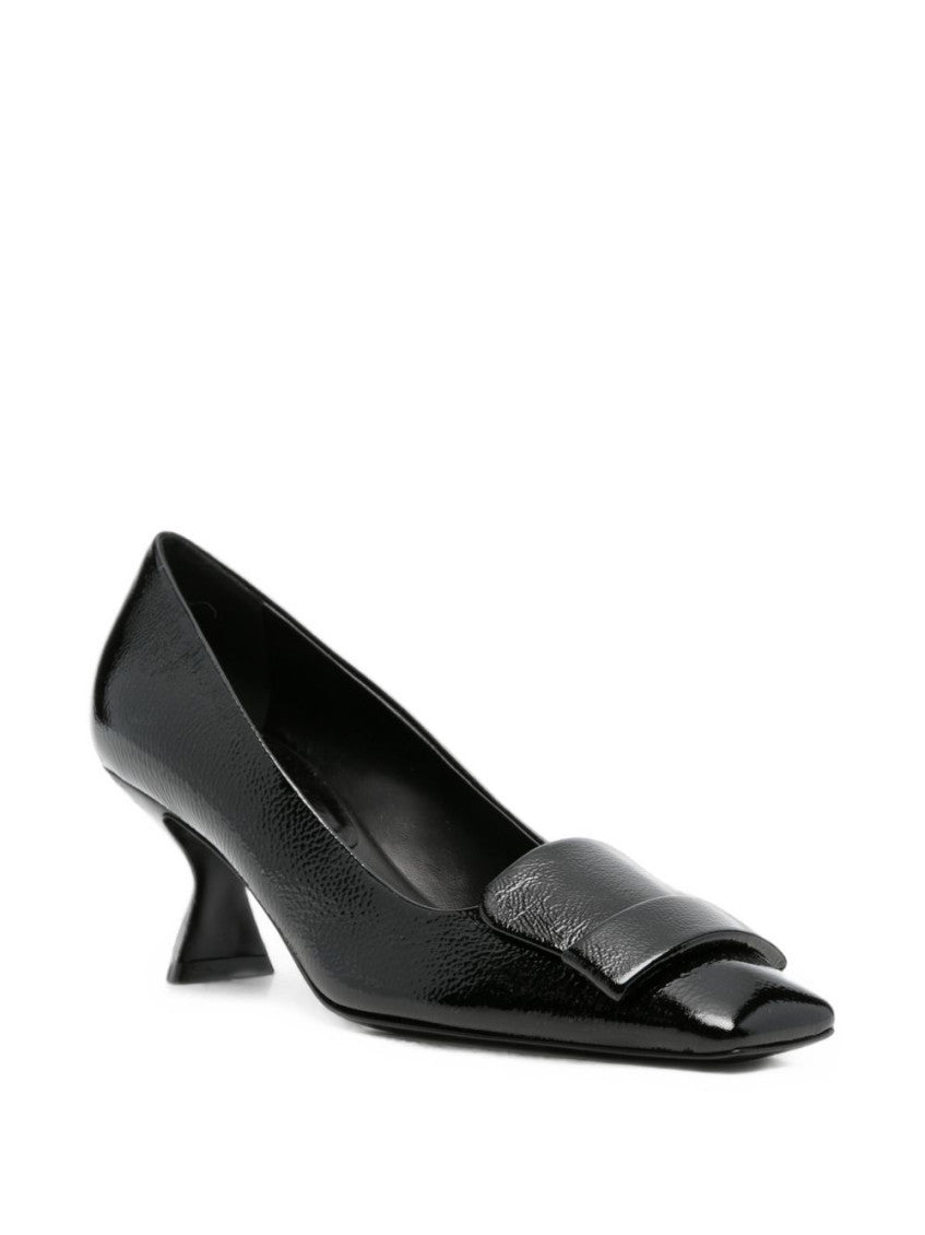 Black Buckle-detail Pumps 2