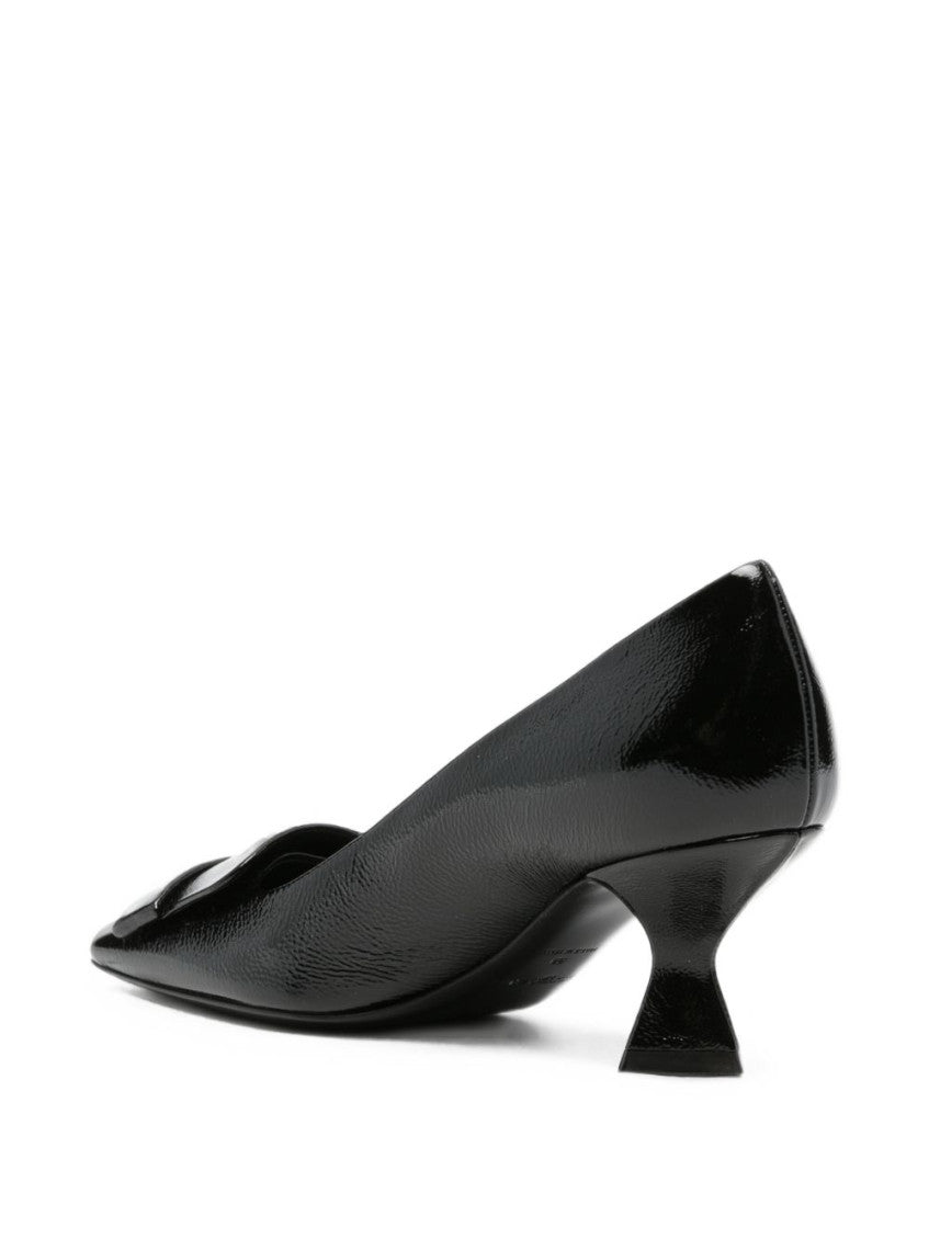 Black Buckle-detail Pumps 3