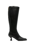 Black Leather Sculpt Boots 1