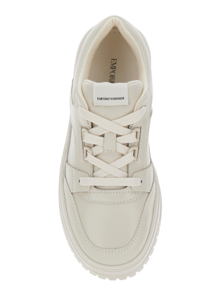 Boys Beige Low Top Sneakers 4