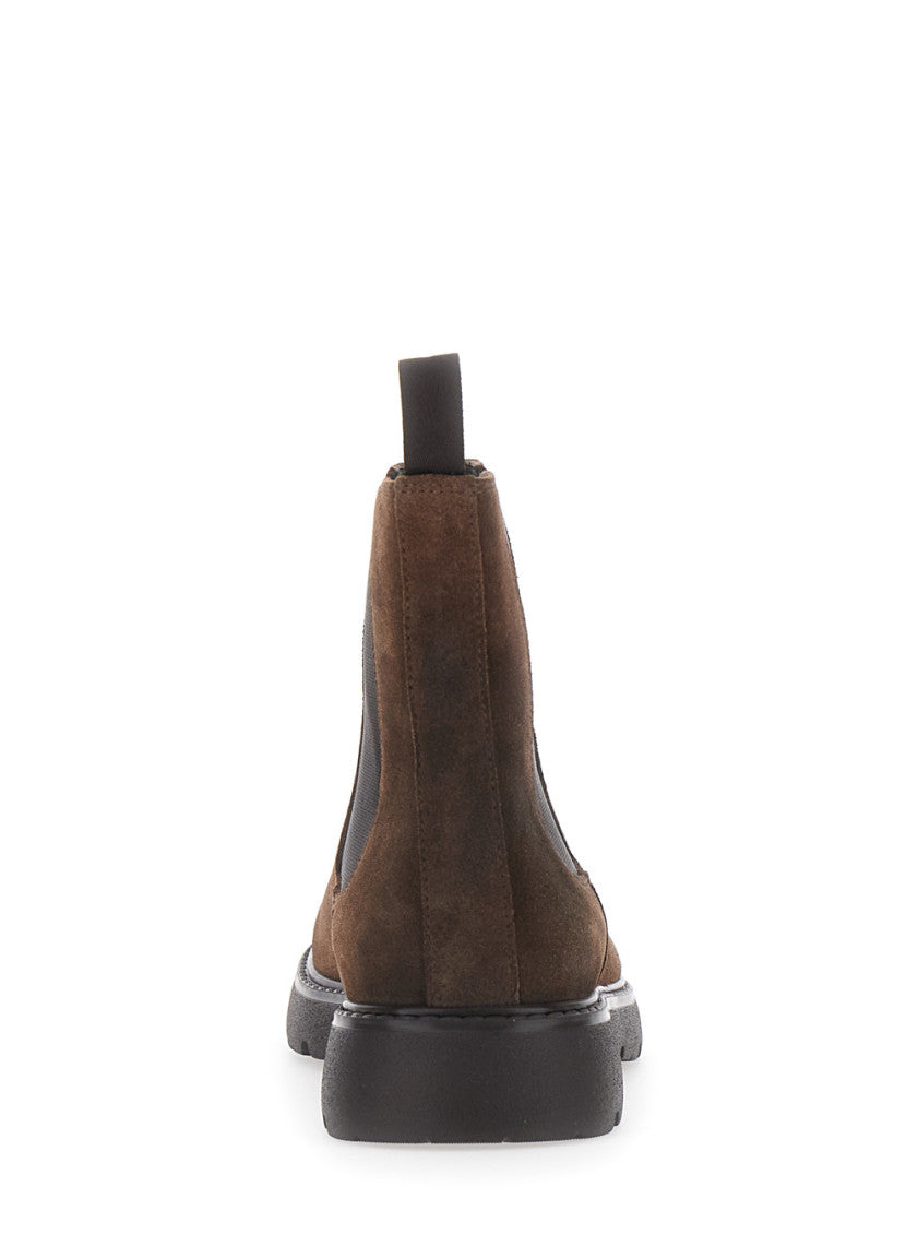 Brown Suede Chelsea Boots 4