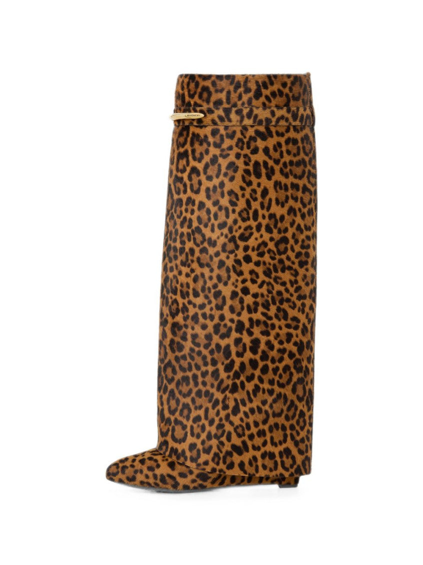 Leopard Print Shark-pinch Boots 3