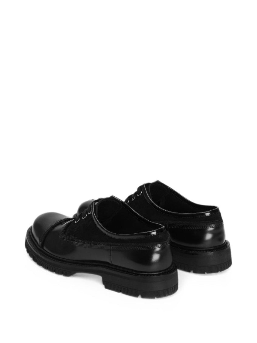 Black Leather Lace-up Shoes 3