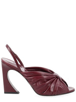 Brown Pleated Arco Heels 1