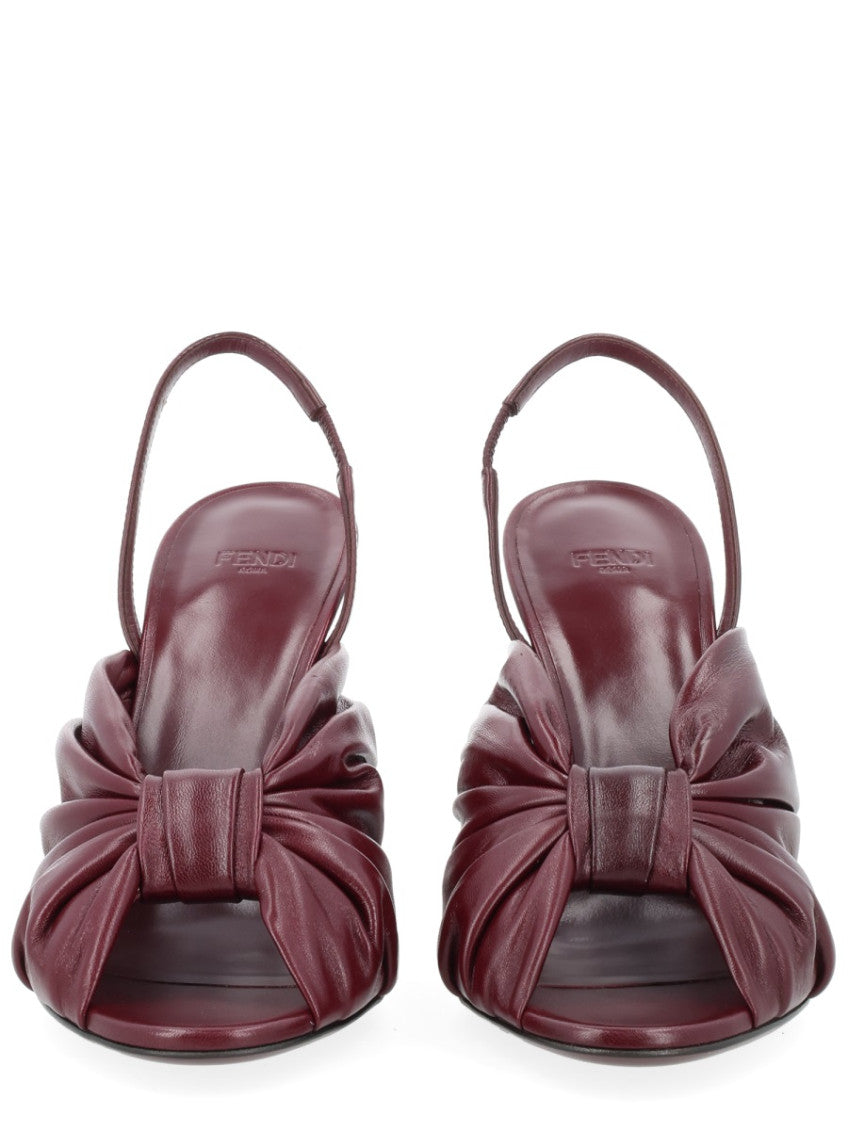Brown Pleated Arco Heels 3