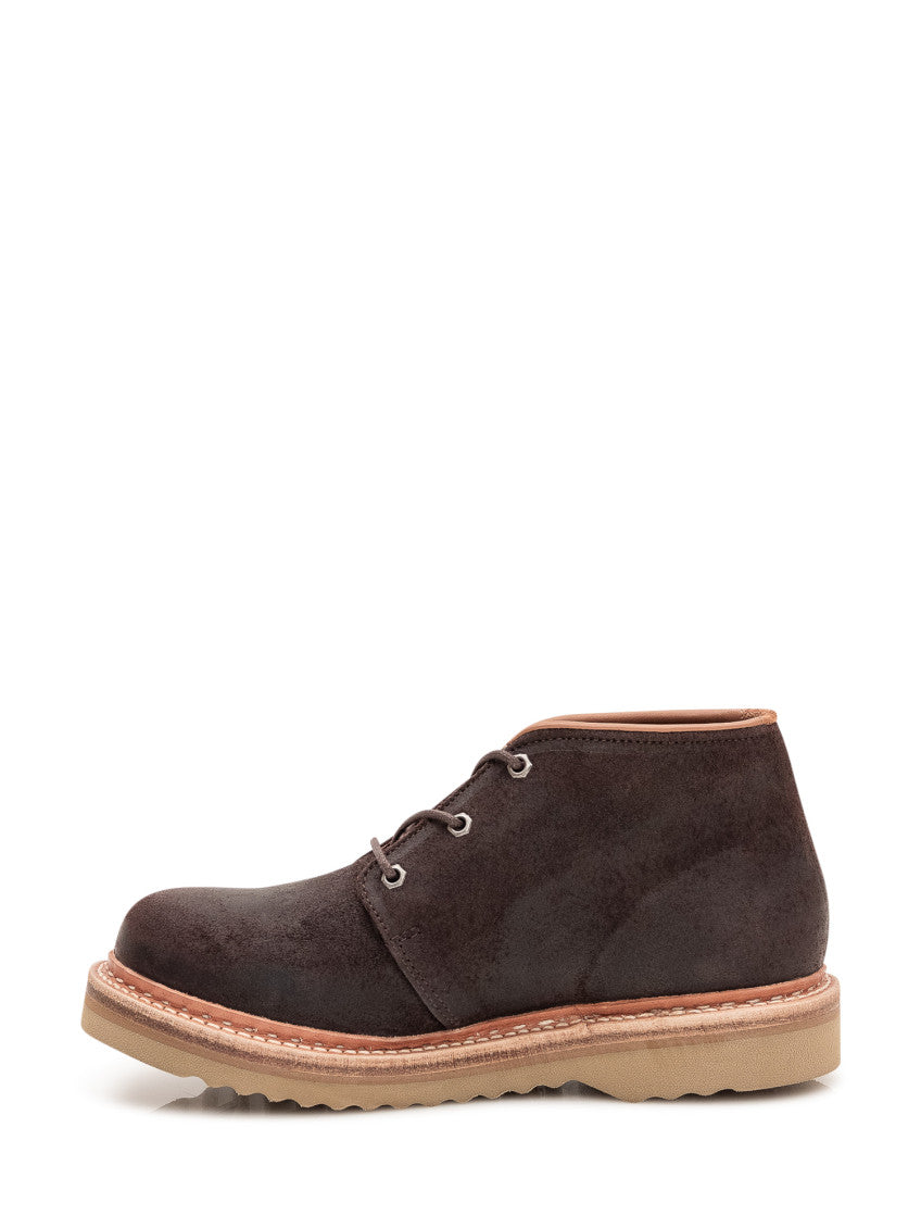 Dark Brown Chukka Lace-up Boots 4