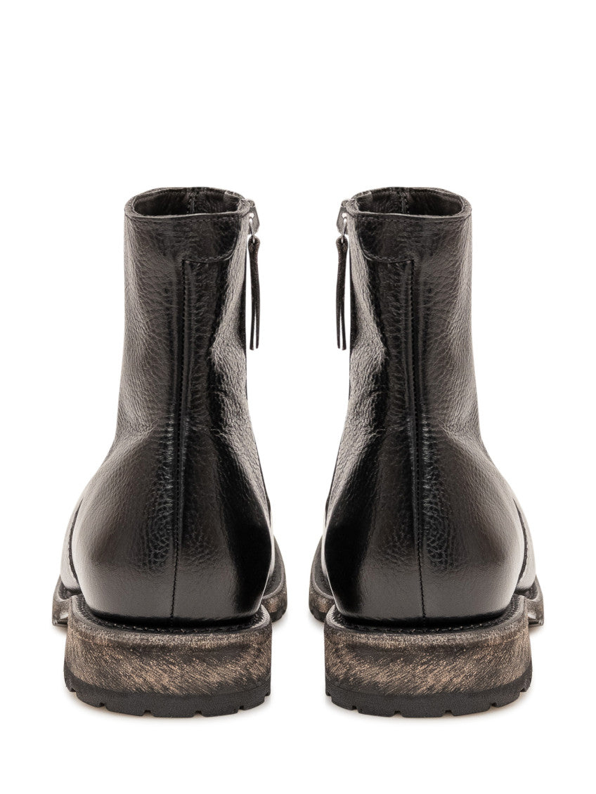 Black Engine Leather Boots 3