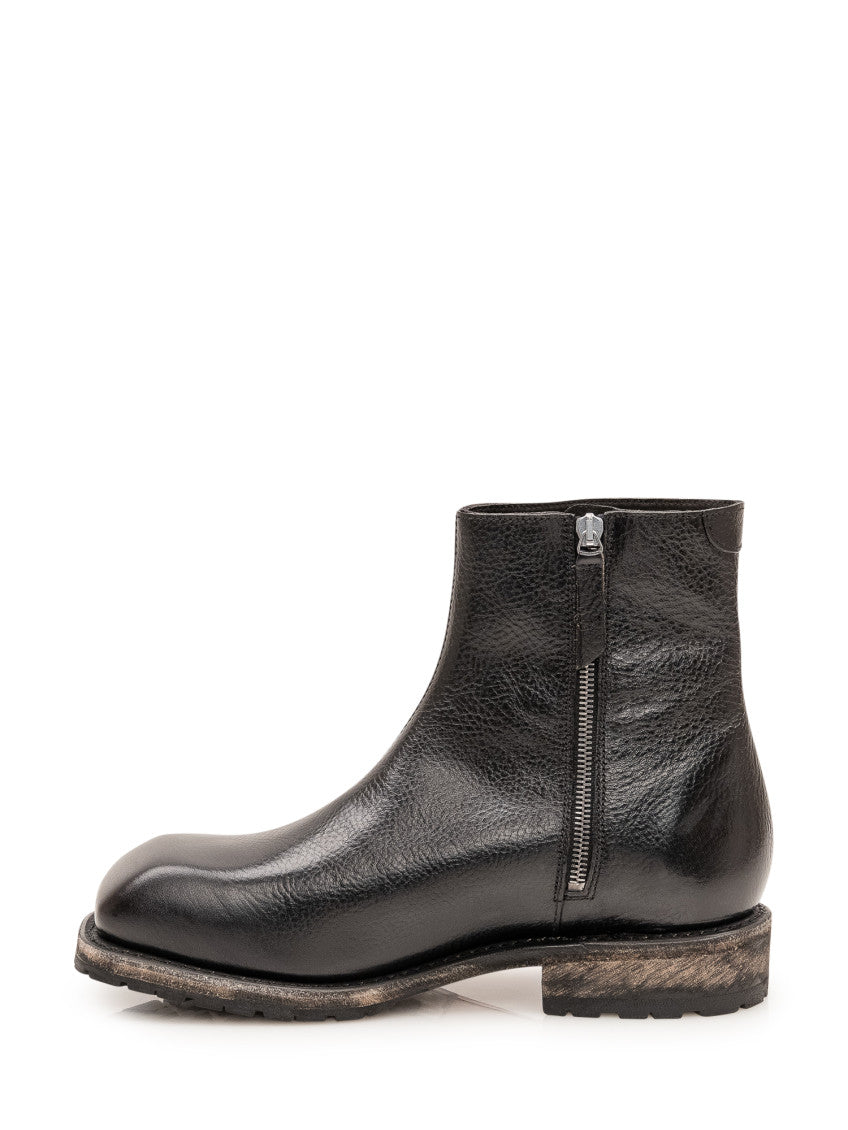 Black Engine Leather Boots 4