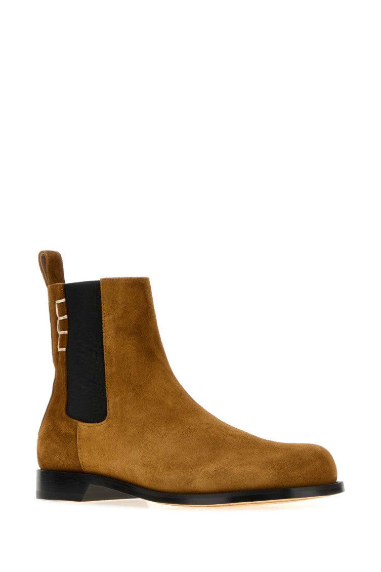 Brown Suede Chelsea Boots 1