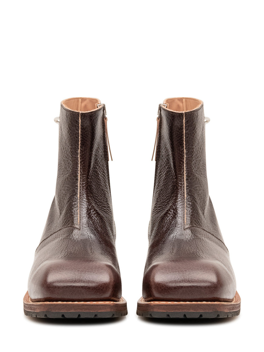 Brown Leather Camion Boots 2