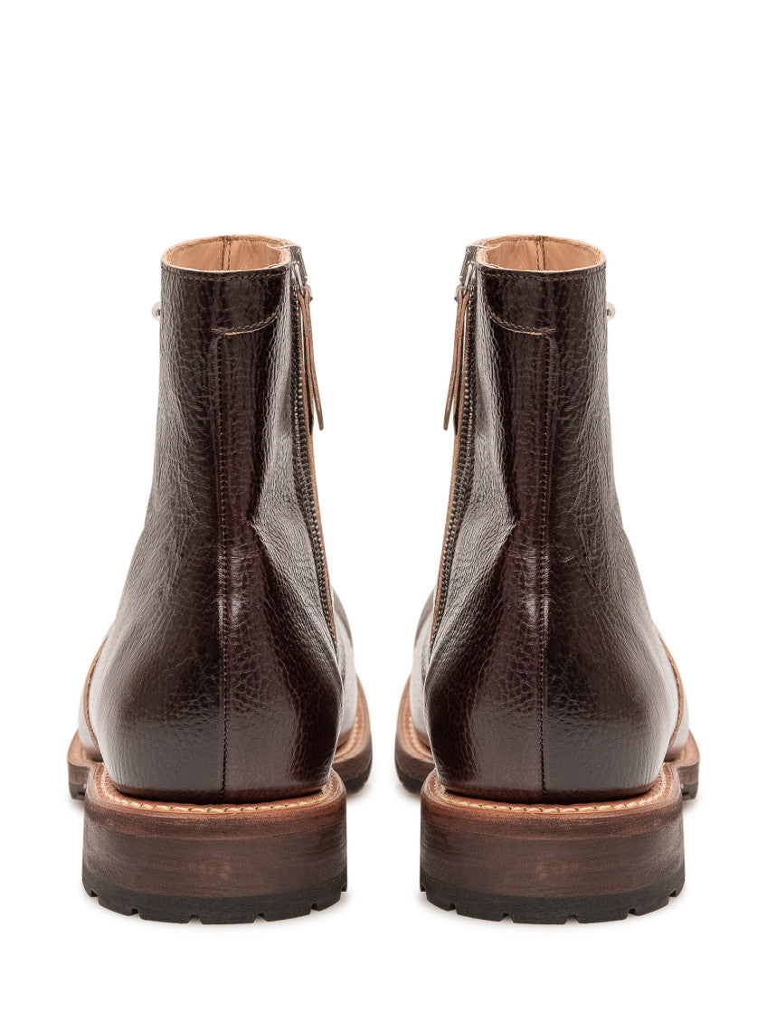 Brown Leather Camion Boots 3