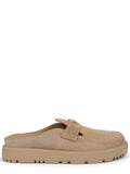 Beige Suede Mules 1