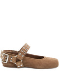 Brown Suede Ballet Flat 1
