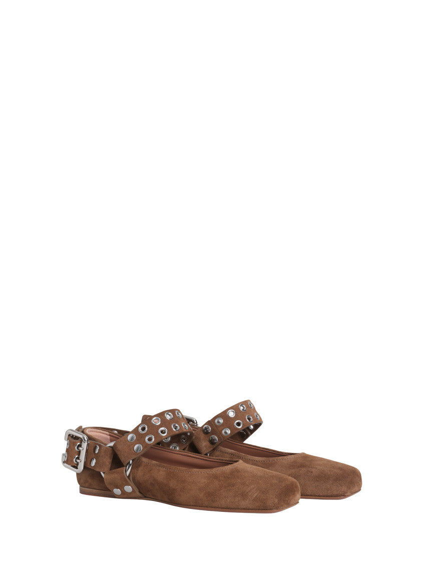 Brown Suede Ballet Flat 2
