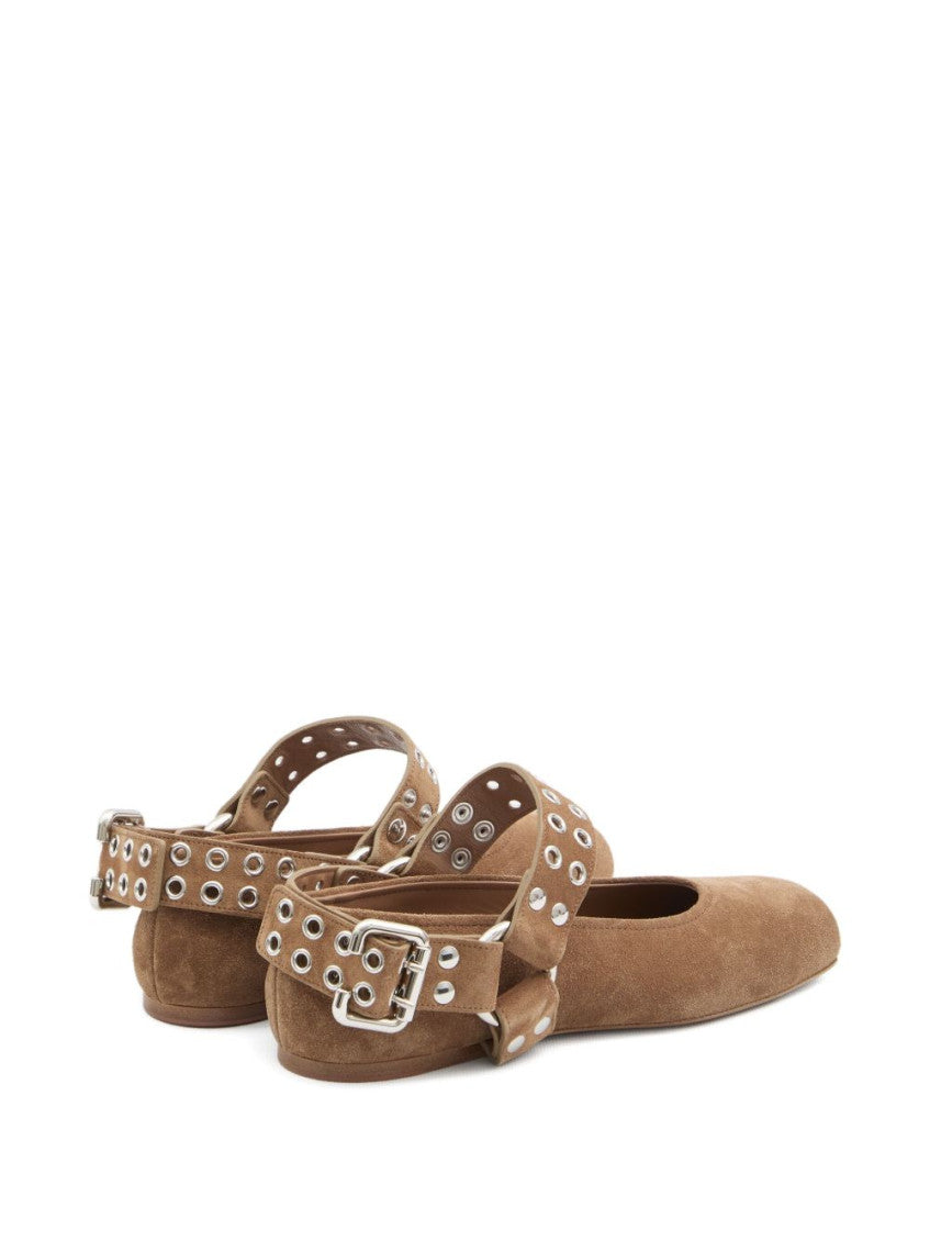 Brown Suede Ballet Flat 4