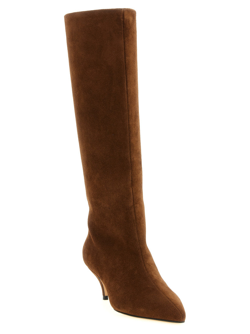 Brown High Suede Boots 2