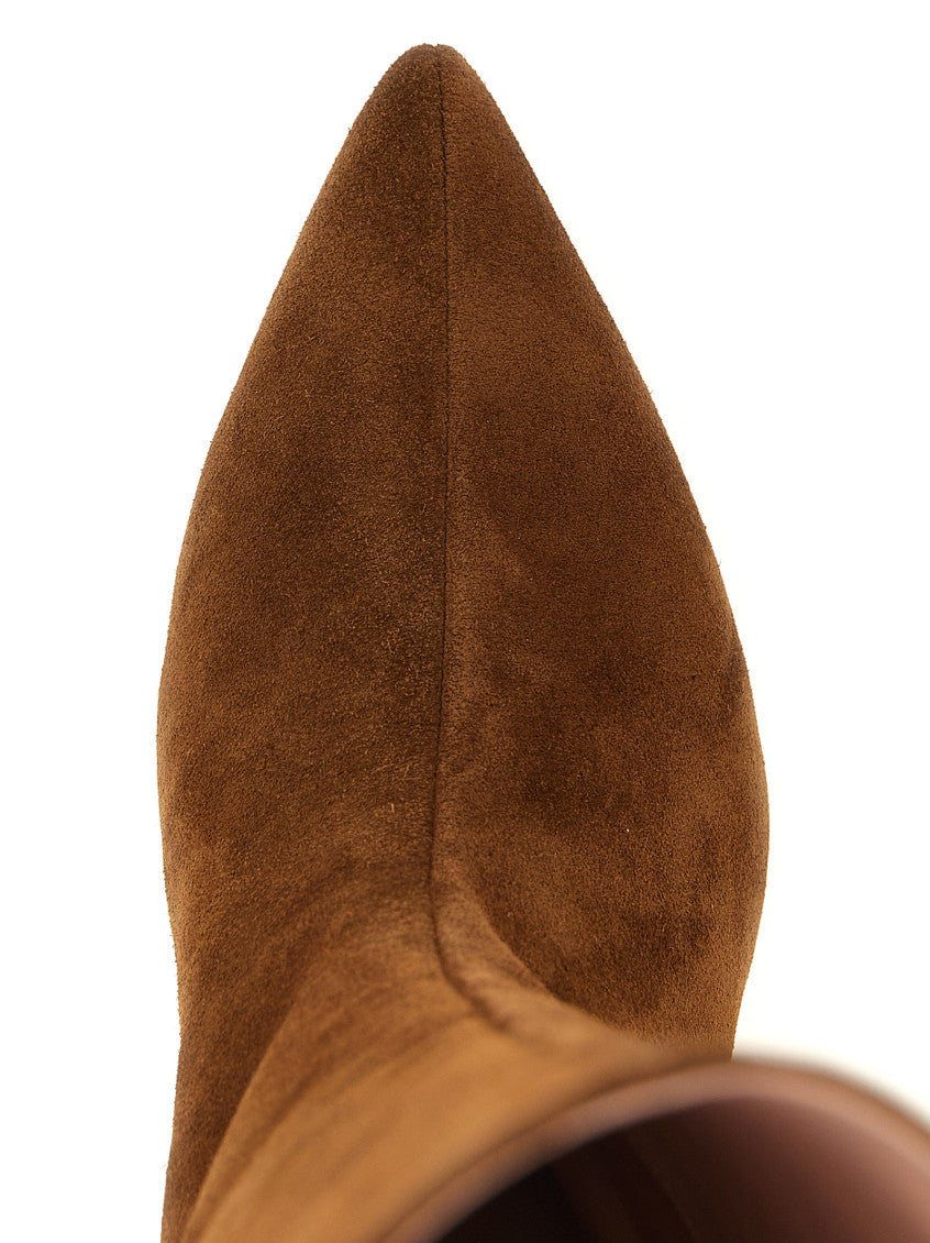 Brown High Suede Boots 4