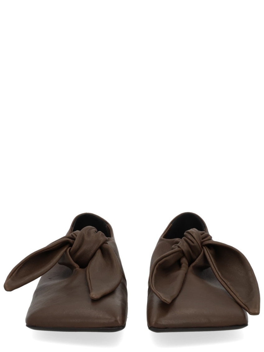 Brown Knot Leather Loafers 3