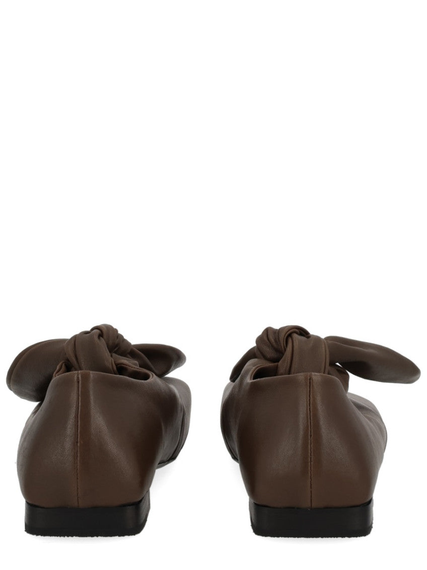 Brown Knot Leather Loafers 4
