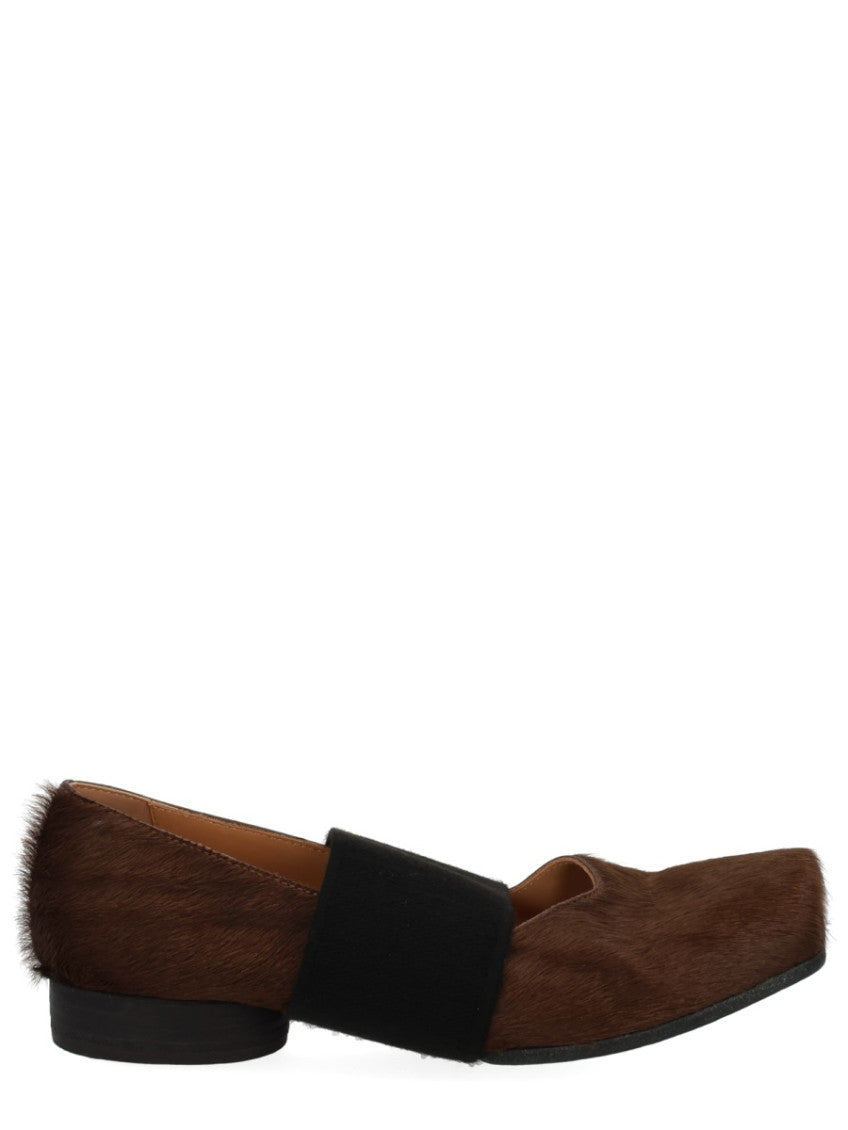 Brown Square-Toe Ballet Flats 1