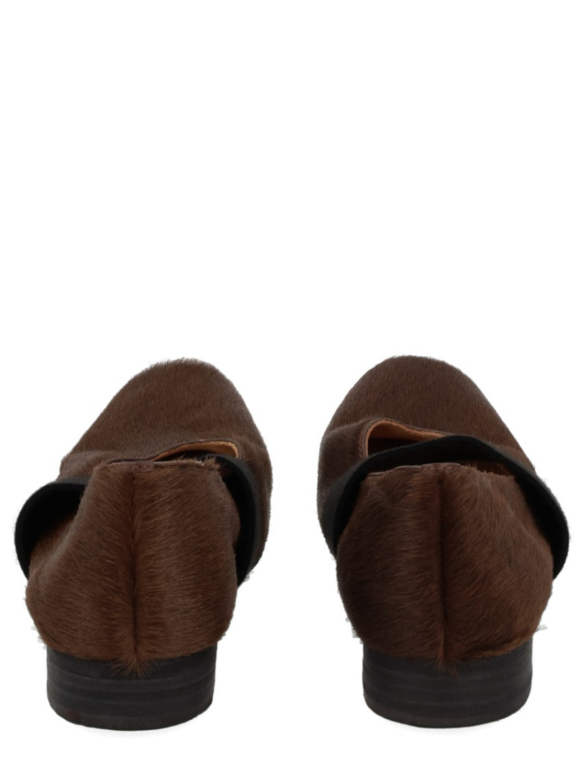 Brown Square-Toe Ballet Flats 4