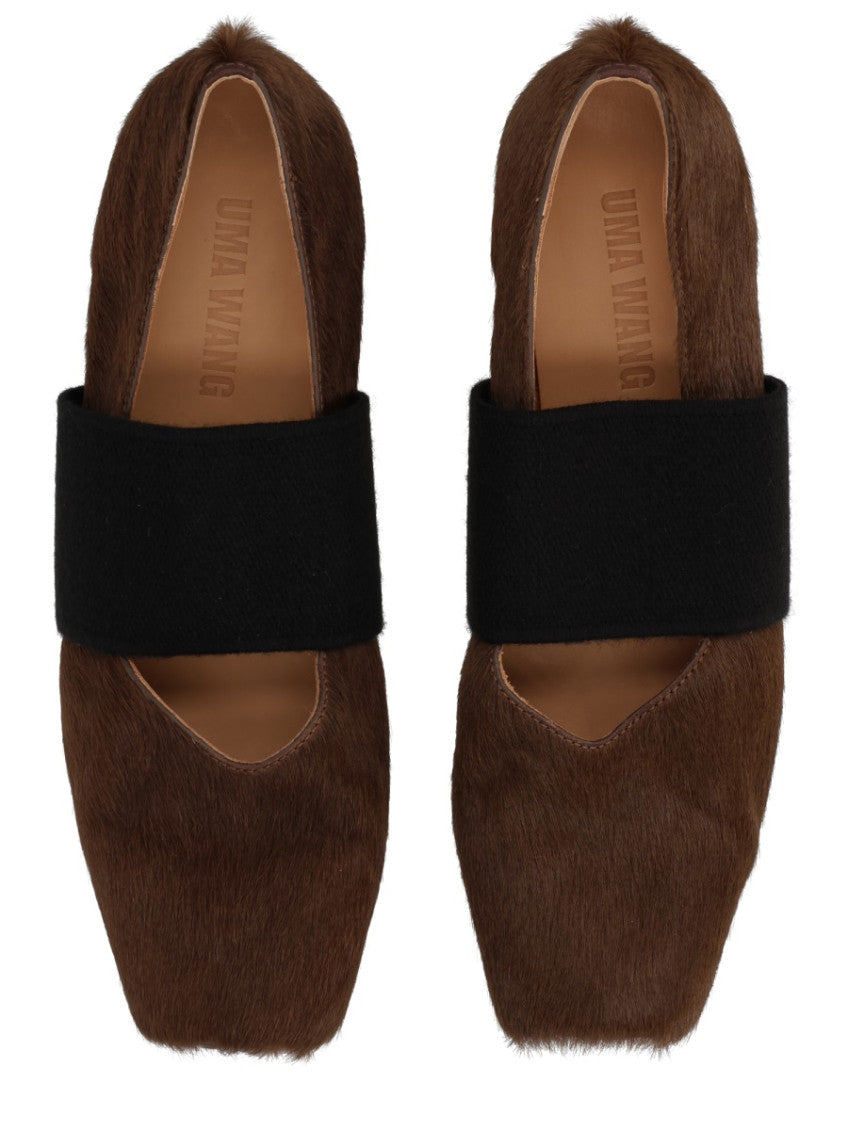 Brown Square-Toe Ballet Flats 5