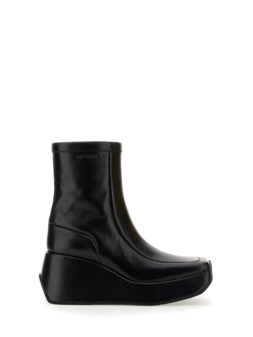 Black Chunky Platform Boots 1