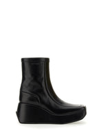Black Chunky Platform Boots 1
