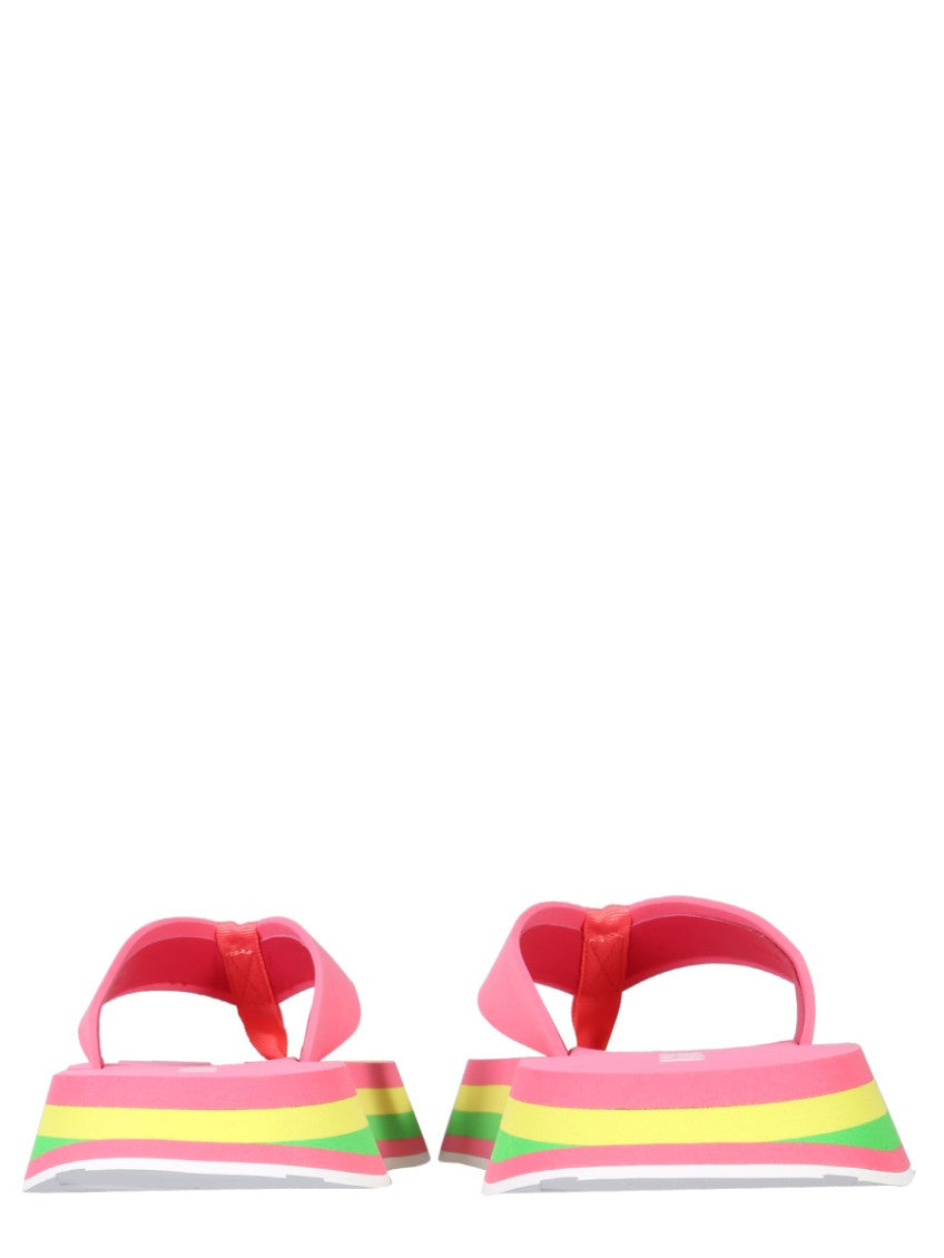 Pink Stripe Flip-flops 3