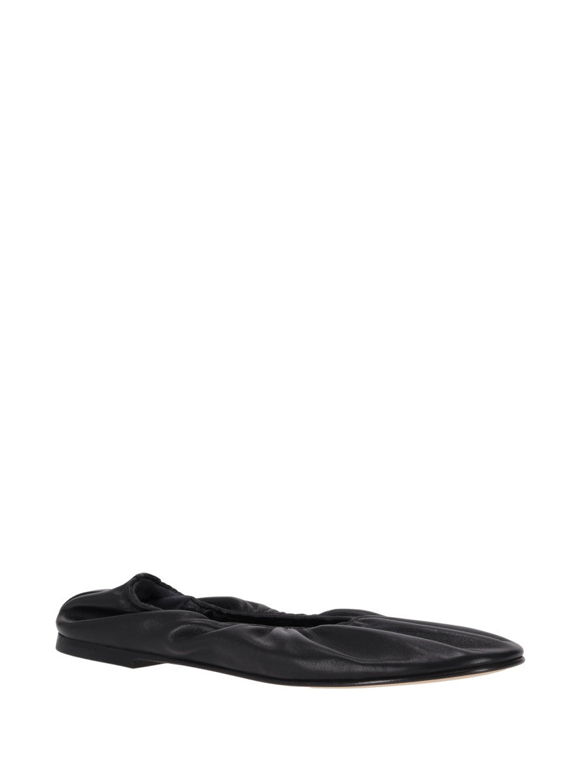 Black Scrunch Ballet Flat 2
