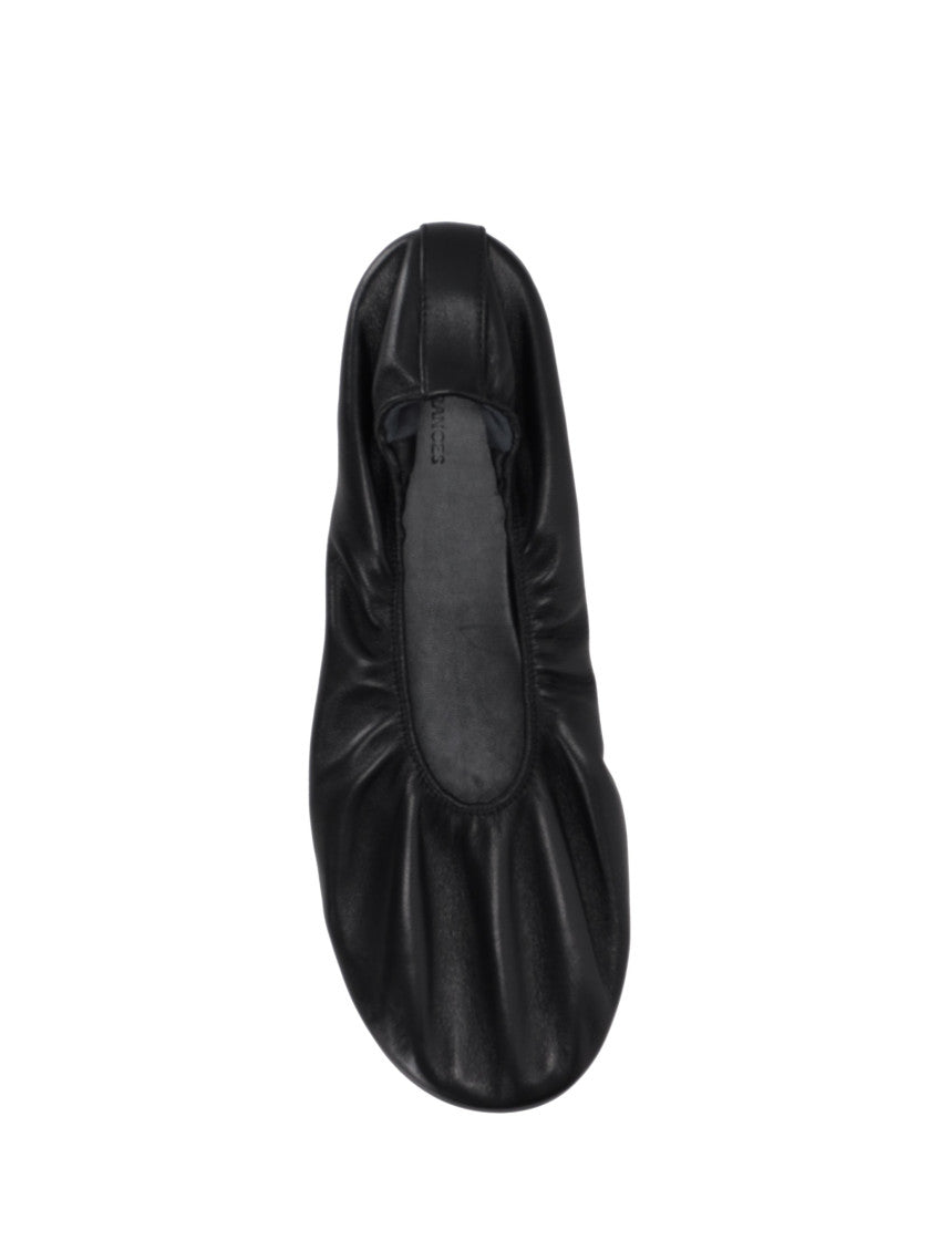 Black Scrunch Ballet Flat 3