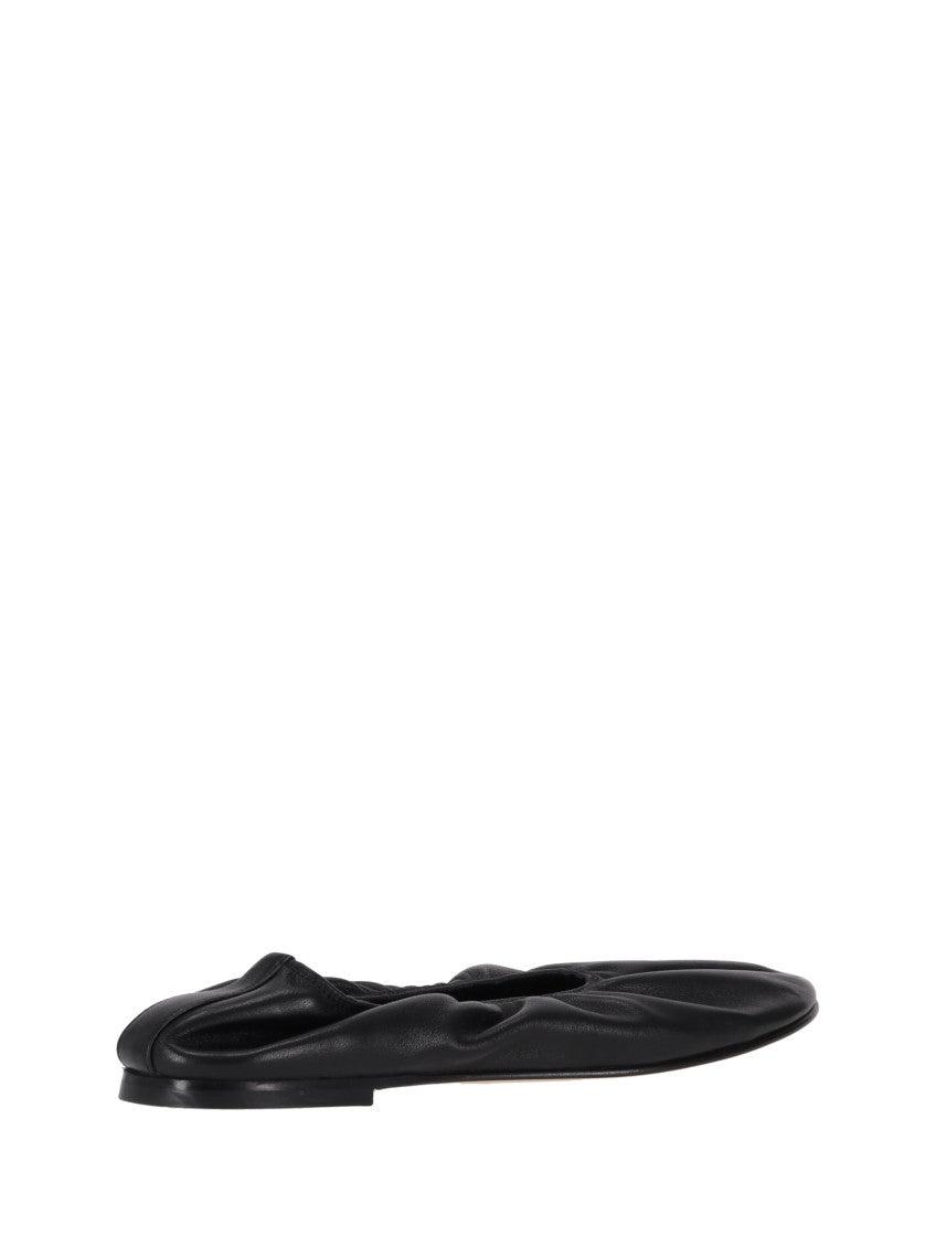 Black Scrunch Ballet Flat 4