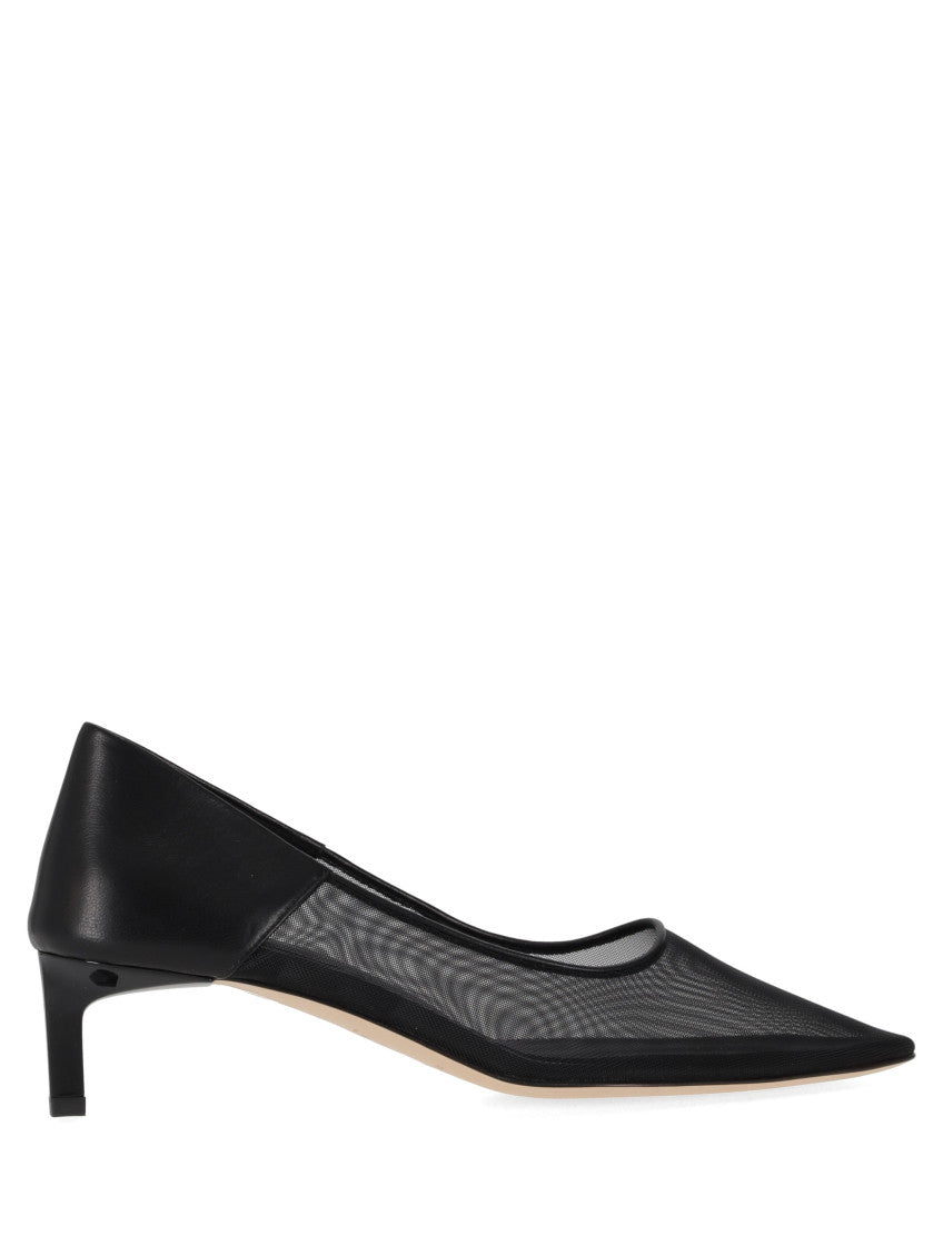 Black Slip-on Mesh Pumps 1