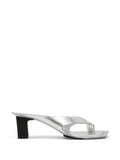Silver Anatomic Leather Heels 1