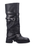 Black Miista Leather Boots 1
