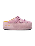 Pink Round-toe Knitted Mules 1