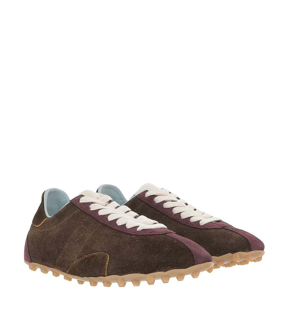 Dark Brown Sprinters Patchwork Sneakers 3