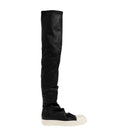 Black Leather Over-the-knee Boots 1