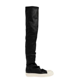 Black Leather Over-the-knee Boots 1