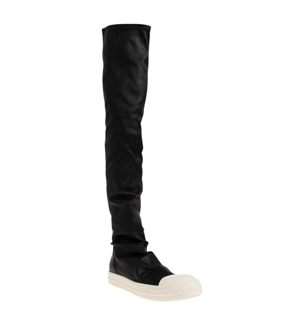 Black Leather Over-the-knee Boots 2