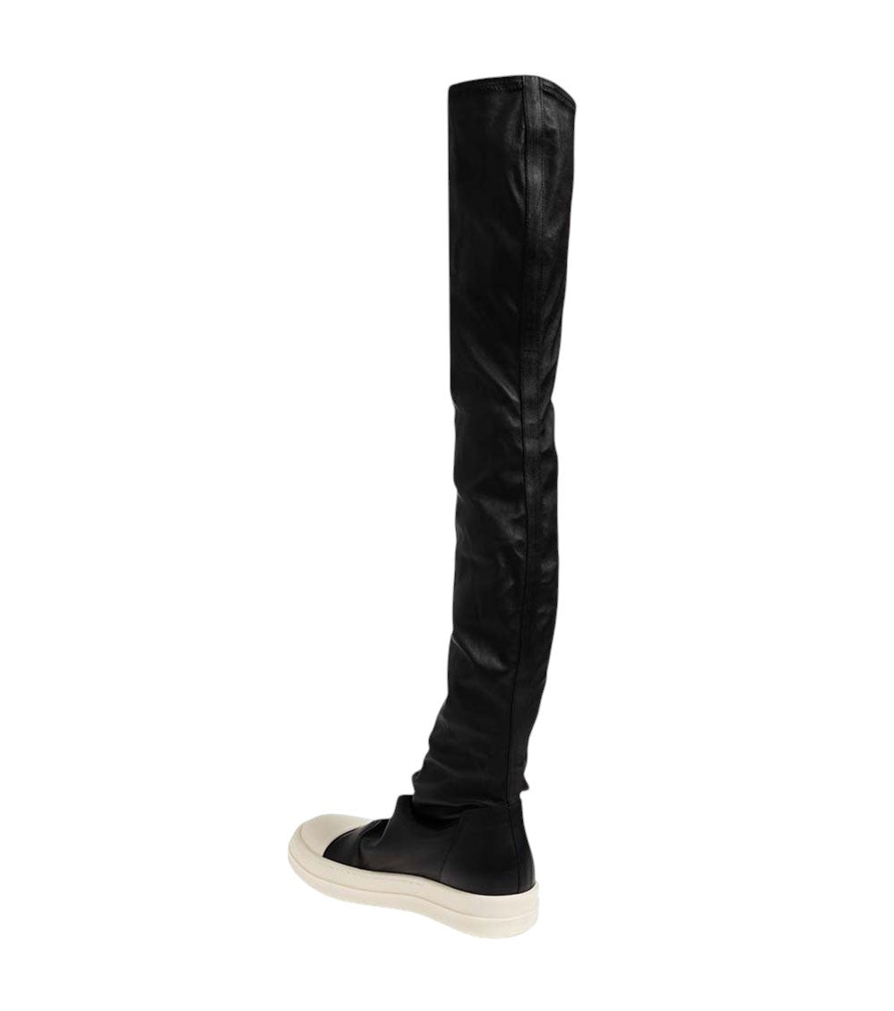 Black Leather Over-the-knee Boots 4