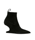 Black Sculptural Wedge Boots 1
