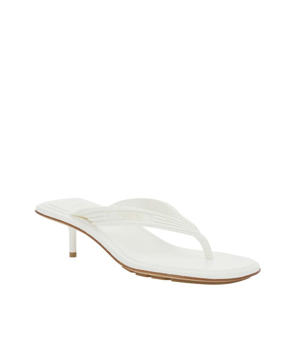 White Slip-on Basaam Heels 1
