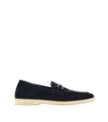 Navy Blue Cosimo Suede Loafers 1